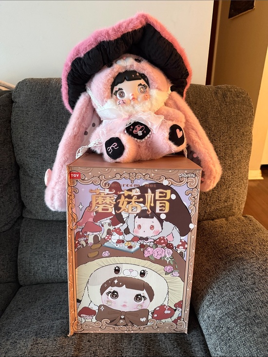 Nommi 400% Other - Nommi 400% Collectable Plush Bunny Doll with Mushroom Hat.